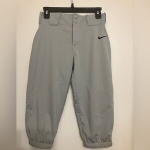 NIKE Baseball pants, grey cropped youth large (L)